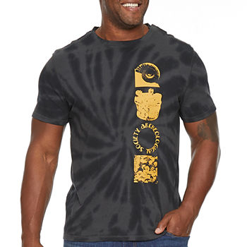 Arizona Big and Tall Mens Crew Neck Short Sleeve Adaptive Regular Fit Graphic T-Shirt