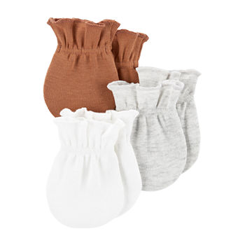 Carter's Baby Unisex 3 Pair Multi-Pack Baby Mittens