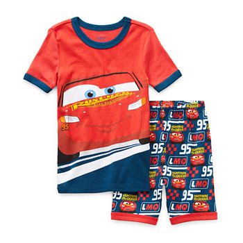 Disney Collection Little & Big Boys 2-pc. Cars Shorts Pajama Set