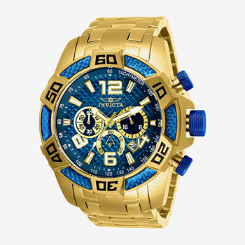 Invicta Ariel Mens Gold Tone Stainless Steel Strap Watch 25852