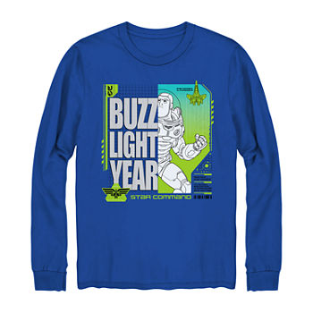Buzz Lightyear Little & Big Boys Crew Neck Toy Story Long Sleeve Graphic T-Shirt