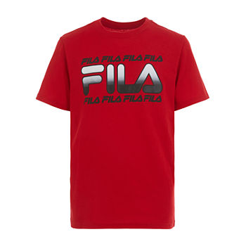 Fila Big Boys Crew Neck Short Sleeve Graphic T-Shirt