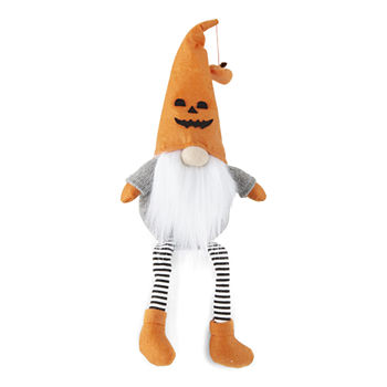 Hope & Wonder Hey Boo 15" Sitting Pumpkin Hat Gnome