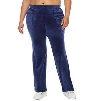 Juicy By Juicy Couture Juicy Velour Track Suit Womens Mid Rise Straight Sweatpant-Plus