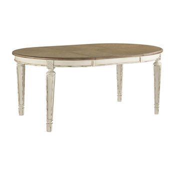 Signature Design by Ashley® Realyn Oval Wood-Top Dining Table