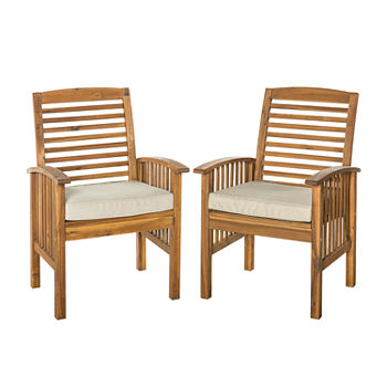 Willard Collection Patio Dining Chair-Set of 2