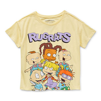 Little & Big Girls Crew Neck Rugrats Short Sleeve Graphic T-Shirt