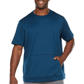 Msx By Michael Strahan Big and Tall Mens Breathable Crew Neck Short Sleeve Sweatshirt