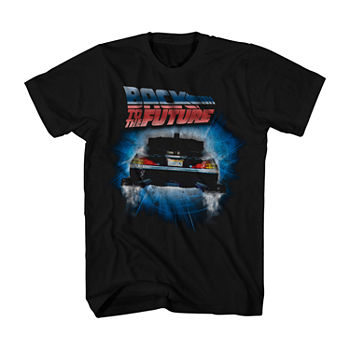 Back To The Future Mens Crew Neck Short Sleeve Regular Fit Graphic T-Shirt