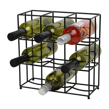 Mind Reader 9 Bottle Wine Rack