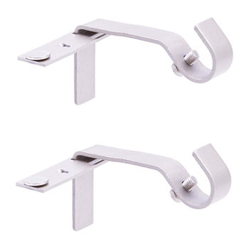 Kenney 5/8" Fast Fit No Measure 2-pc. Curtain Rod Brackets