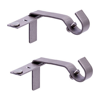 Kenney 5/8" Fast Fit No Measure 2-pc. Curtain Rod Brackets