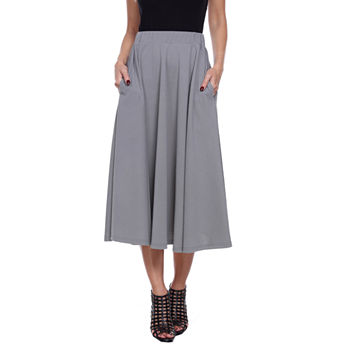 Mid Length Gray Skirts for Women - JCPenney