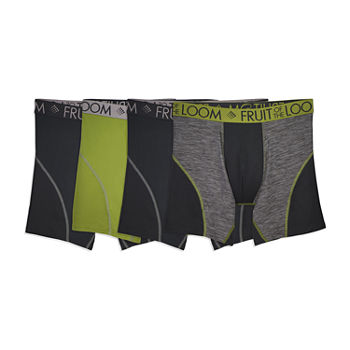 Fruit of the Loom Mens 4 Pack Boxer Briefs