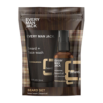 Every Man Jack Sandalwood Travel 3-pc. Beard Kit