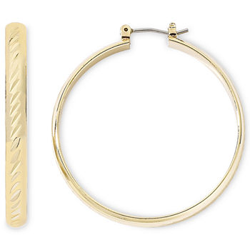 Monet® Gold-Tone Large Hoop Earrings
