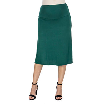 24/7 Comfort Apparel Womens A-Line Skirt-Maternity