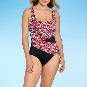 Sonnet Shores Womens Animal One Piece Swimsuit