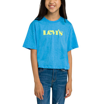 Levi's Big Girls Crew Neck Short Sleeve Graphic T-Shirt