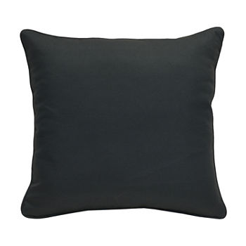 Decorative Solid Zip Cover Square Outdoor Pillow