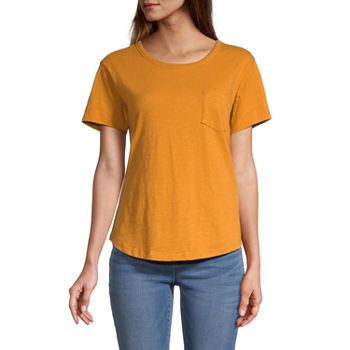 a.n.a Womens Tall Round Neck Short Sleeve T-Shirt
