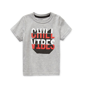 Okie Dokie Toddler Boys Crew Neck Short Sleeve Graphic T-Shirt