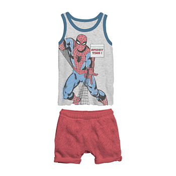 Toddler Boys 2-pc. Spiderman Short Set