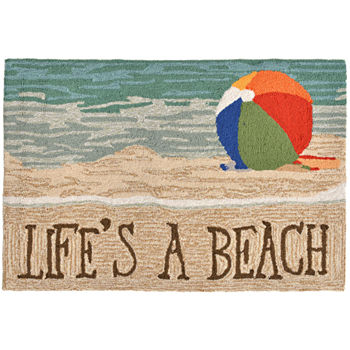 Liora Manne Frontporch Life'S A Beach Hand Tufted Rectangular Rugs