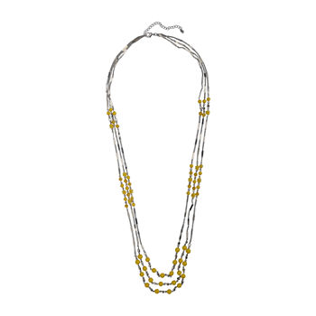 Mixit 37 Inch Curb Beaded Necklace