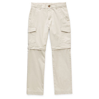 Thereabouts Zip-Off Little & Big Boys Straight Cargo Pant