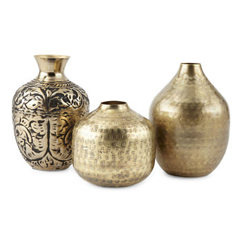 Distant Lands Brass Vase Collection
