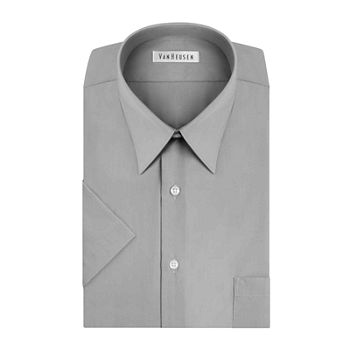 Van Heusen® Short-Sleeve Poplin Dress Shirt