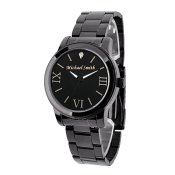 Personalized Gun Metal Black Dial Stainless Steel Bracelet Watch
