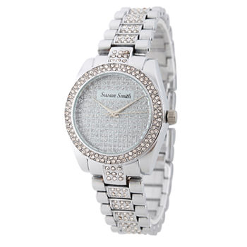 Personalized Womens Silver Tone Alloy Bracelet Watch