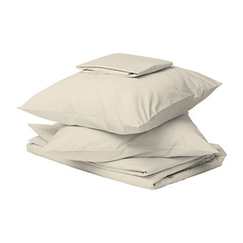 Color Sense 100% Cotton 300TC Ultra-Soft & Silky Wrinkle-Resistant Sheets and Pillowcases