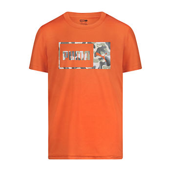 Puma Big Boys Crew Neck Short Sleeve Graphic T-Shirt