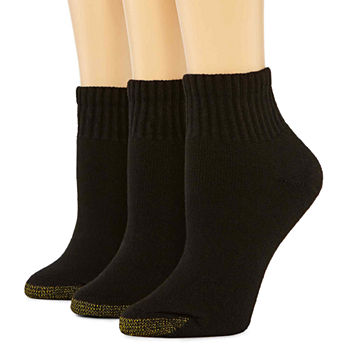 GoldToe® 3-pk. Ultra Tec Quarter Socks