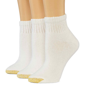 GoldToe® 3-pk. Ultra Tec Quarter Socks