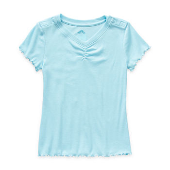 Thereabouts Little & Big Girls Adaptive Round Neck Short Sleeve T-Shirt