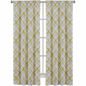 Addison Light-Filtering Rod Pocket Set of 2 Curtain Panel