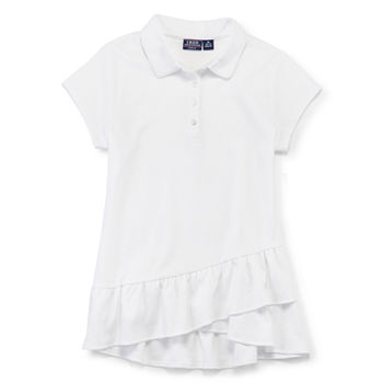 IZOD Little & Big Girls Short Sleeve Polo Shirt