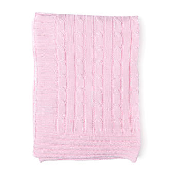 3 Stories Trading Company Cable Knit Baby Blankets