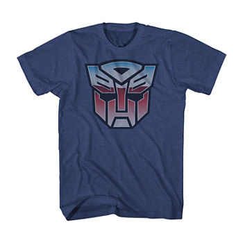Big and Tall Mens Crew Neck Short Sleeve Regular Fit Transformers Graphic T-Shirt