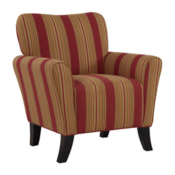 June Striped Accent Chair