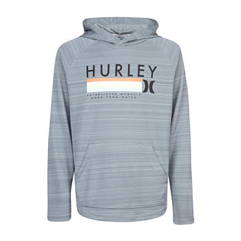 Hurley Big Boys Hooded Long Sleeve Graphic T-Shirt
