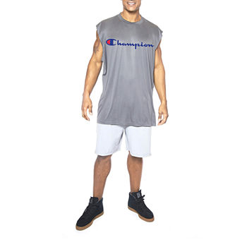 Champion Mens Crew Neck Sleeveless Muscle T-Shirt Big and Tall
