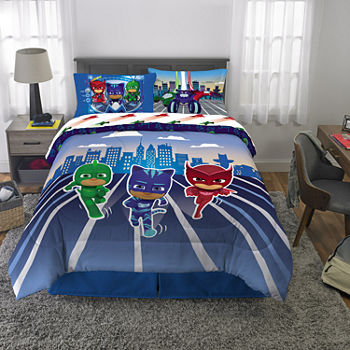 PJ Masks Virtual Vehicles Reversible Complete Bedding Set with Sheets