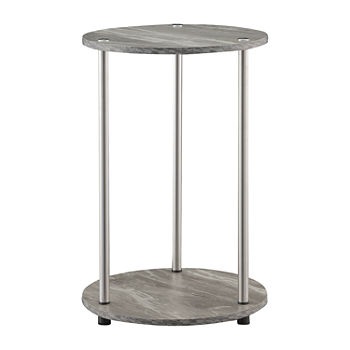 No Tools Living Room Collection Storage End Table