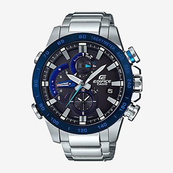Casio Mens Silver Tone Stainless Steel Bracelet Watch Eqb-800db-1acf