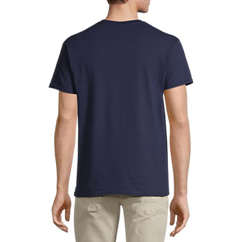 Mens Crew Neck Short Sleeve Regular Fit Graphic T-Shirt